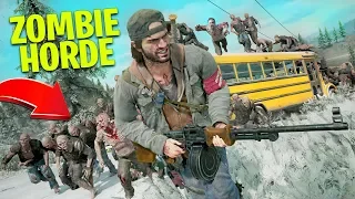 Fighting a ZOMBIE HORDE in Days Gone!