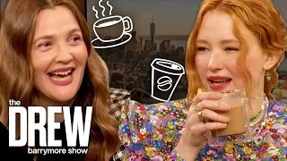 Drew Challenges Haley Bennett to a Coffee Taste Test: Can She Nail Her Favorite Brand?