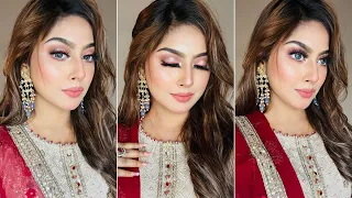 Soft Glam Eid Makeup Look ✨| makeup tutorial | Bangali Eid makeup tutorial