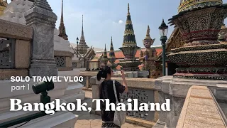 Bangkok, Thailand. street food & Grand Palace and Emerald Buddha | solo travel vlog