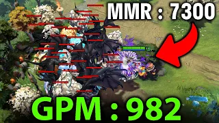 The Highest GPM Techies in the World! How Top 1 Techies Farming? (7300MMR)