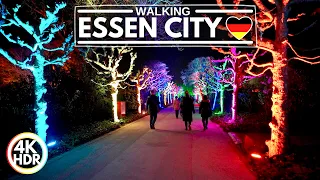 4K HDR // Parkleuchten Night Illumination in Essen Grugapark, Germany | February 2022