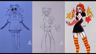 🍄🍄 ALT TIKTOK DRAWING | ALTERNATIVE ART TIK TOK COMPILATION  ⛓⛓| goth emo grunge aesthetics