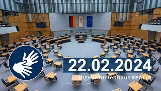 Plenarsitzung 22.02.2024