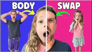 Body Swap! Layla and Dad Accidentally Swap Bodies!