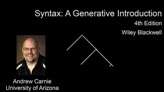 Video 6.3 Generalizing X-bar Rules