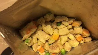 Mountain House chicken and dumplings “survival food”