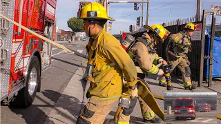 *LAFD Help Call* - LAFD Station 10, Battalion 1, Engine 9, & Engine 209 (Multiple Rubbish Fires)
