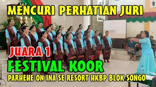 KOOR INA HKBP SISUMUT SELATAN MENCURI PERHATIAN PARA JURI | PARHEHE ON INA SE RESORT HKBP BLOKSONGO