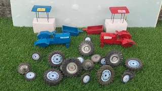 mini tractor trolley and top, tyres fitting tractor video