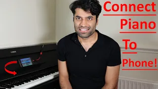 How to connect piano to phone