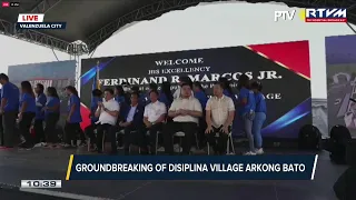 PBBM graces the groundbreaking ceremony of Disiplina Village Arkong Bato in Valenzuela City