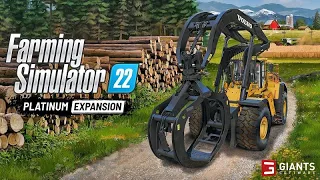 Farming Simulator 22 -  ЛЕСОЗАГОТОВКА #3 Обновление фермы Platinum Expansion SilverRun Forest