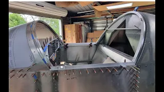 Sonex Waiex B, Part 23, Fitting the main windscreen bows.