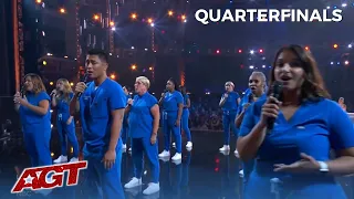 Northwell Nurse Choir Represent The Healthcare HERO'S On America's Got Talent LIVE!