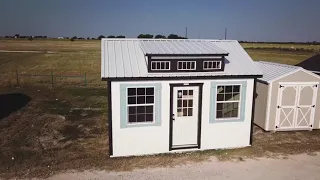 12x16 Dormer Cabin She Shed-Man Cave-Backyard Studio built By Quality Storage Building in Itasca Tx