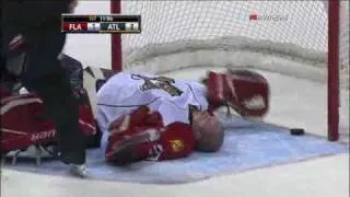 Ballard Swings and Hits Vokoun in the Head 11/30/2009