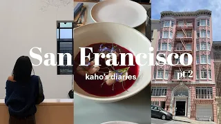 San Francisco Travel Diaries pt.2 | Cafe, Shopping, Chinatown, Museum, Dinner...♡