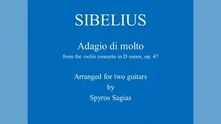 Sibelius: Adagio di molto, for two guitars