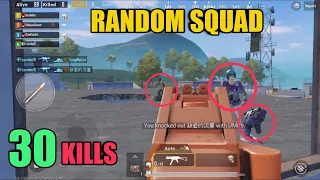 Knocked Out Three Times | 30 Kills Random Squad | PUBG Mobile