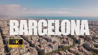 BARCELONA - SPAIN RELAXING VIDEO [4K DRONE FOOTAGE]