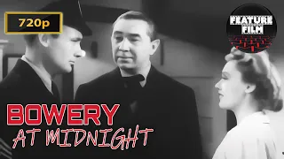 Bowery at Midnight (1942) Classic Crime and Horror Movie | Classic Hollywood thriller