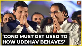 Fadnavis Mocks Maha Aghadi Seat Share Fight Says Cong Must Get Used To How Uddhav  Behaves