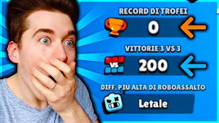 😱 RECORD MONDIALE? 200 VITTORIE MA... 0 COPPE! | Brawl Stars ITA