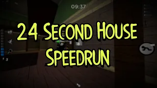 Beating House in 24 Seconds || Roblox Piggy Speedrun Former World Record