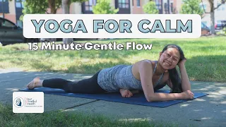 15 Minute Easy Yoga Flow for Stress & Anxiety