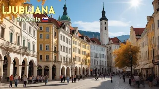 Ljubljana 🇸🇮 4K | Slovenia Walking Tour 2024
