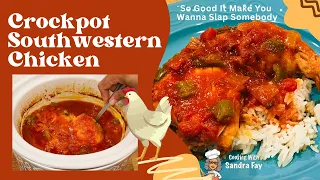Crockpot Southwestern Chicken Recipe Easy Chicken Recipe Meat Recipe