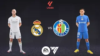 EA Sports FC24, Real Madrid vs Getafe, Santiago Bernabeu stadium, La liga ea sports, Ronaldo,