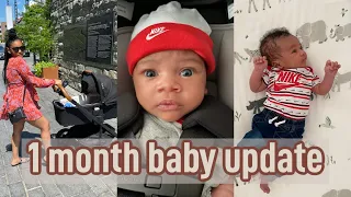 day in the life with a newborn baby | 1 month baby update, first time mom vlog