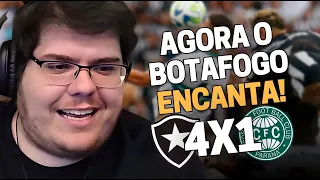 CASIMIRO REAGE: BOTAFOGO 4 X 1 CORITIBA PELO BRASILEIRÃO 2023 | Cortes do Casimito