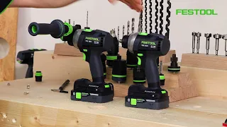 Festool TV épisode 213 : Les perceuses-visseuses sans fil QUADRIVE TPC 18/4 et TDC 18/4