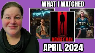 WHAT I WATCHED IN APRIL 2024 - Monkey Man, Road House Remake and Kate Winslet's Oddest Role Yet?