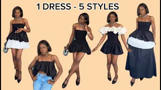 DIY Dress , How to style A Dress in 5 ways