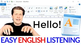 Using a Word Processor 📝 Learn English Verbs & Vocabulary: Easy Beginner Comprehensible Input Lesson