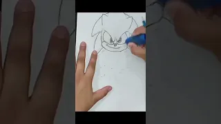 How to draw sketch of sonic the hedgehog #sonicthehedgehog #sonic #howtodraw #sonicdash