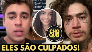 Nikolas Ferreira e Whindersson Nunes falam sobre M0RT3 de moça caluniada pela "Choquei"