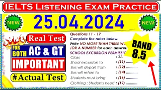 IELTS LISTENING PRACTICE TEST 2024 WITH ANSWERS | 25.04.2024