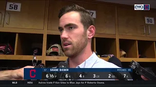 Shane Bieber credits pitching coach Carl Willis for an improvement in his delivery