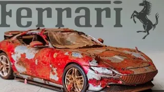 Restoration Abandoned Ferrari Roma Super Car - Customization #restoration #ferrar