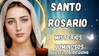 SANTO ROSARIO A LA VIRGEN MARIA. MISTERIOS LUMINOSOS. JUEVES, 6 DE JUNIO. #rosario