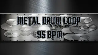 Modern Metal Drum Loop 95 BPM (HQ,HD)