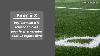 FOOT à 8 : Déplacement à la relance en 2-4-1