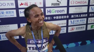 Gudaf Tsegay Runs THIRD-FASTEST women's 1500m of ALL-TIME in 3:50.30 To Win Xiamen Diamond League