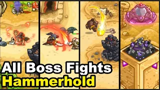 All the BOSS FIGHTS in Hammerhold Campaign #kingdomrushvengeance #hammerhold #towerdefence #fight