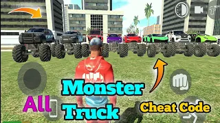 All Monster Truck Cheat Codes | Indian Bike Driving 3D Game